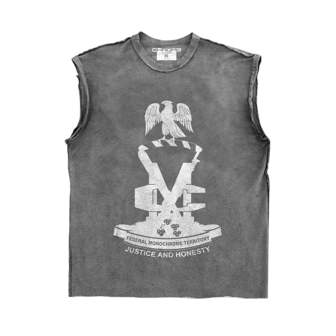 Monochrome "FMT" Tank - Washed Grey